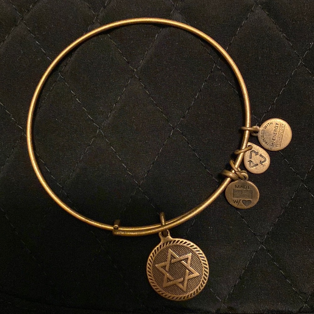 Alex and Ani Jewish Star of David Gold Bracelet